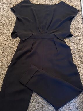 Rachel Comey Black Cap-Sleeve Jumpsuit